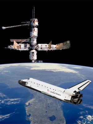 Space Shuttle and Space Station